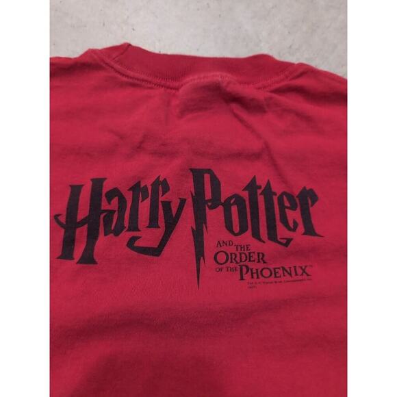 VTG Y2K Harry Potter And The Order Of The Phoenix Shirt Adult L Red Stained - Picture 7 of 8